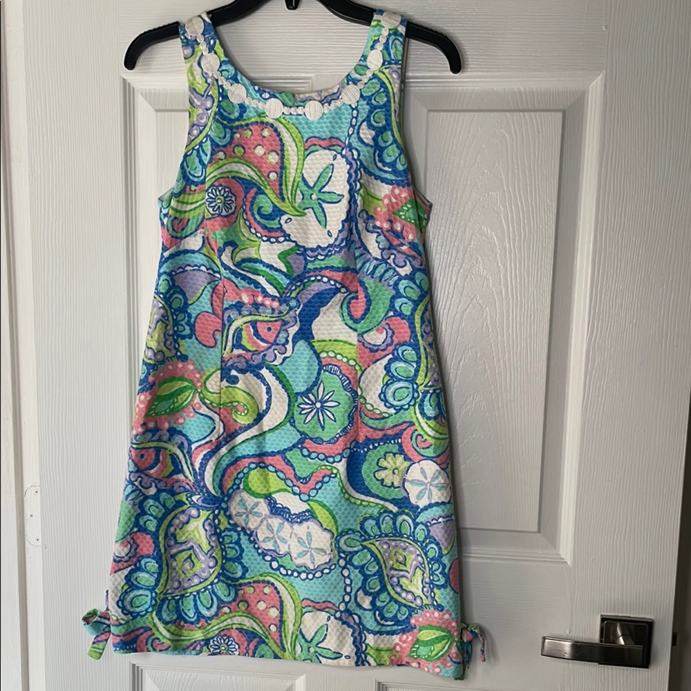 Lilly Pulitzer Delia Multi Conch Republic Print Retro Shift Tank Dress